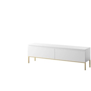 Lowboard - weiß - Materialmix - 150 cm - 46 cm | Möbel Kraft