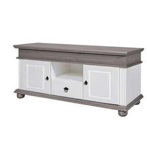 Lowboard - weiß - Materialmix - 159 cm - 65 cm - cm 46,0 | Möbel Kraft