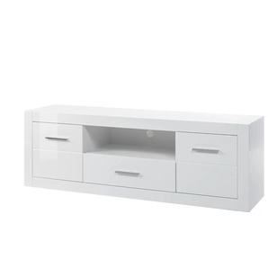 Lowboard - weiß - Materialmix - 180 cm - 61 cm - cm 45,0 | Möbel Kraft