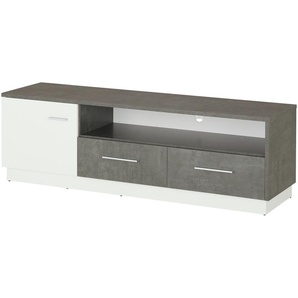 Lowboard  Zenga ¦ grau ¦ Maße (cm): B: 163 H: 52 T: 44.0
