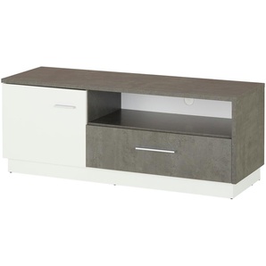 Lowboard  Zenga ¦ grau ¦ Maße (cm): B: 133 H: 52 T: 44.0