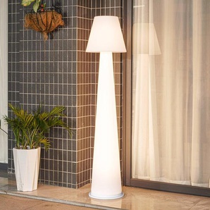 Lucande LED-Akku-Terrassenleuchte Gauri, weiß, 153 cm, IP44 10026882