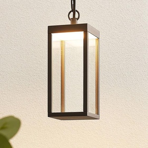 Lucande LED-Außenhängeleuchte Cube mit Glasschirm, 26 cm 9619162