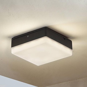 Lucande LED-Deckenlampe Thilo, 16cm, anthrazit, Sensor, IP54 9969089