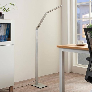 Lucande LED-Stehleuchte Nicano, grau, Metall, CCT, 125cm 9621660