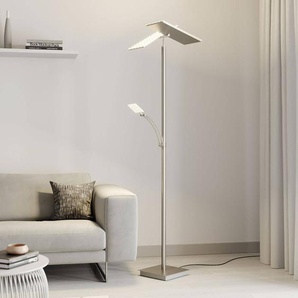 Lucande LED-Stehleuchte Parthena, nickel, Metall, 180 cm 9624291