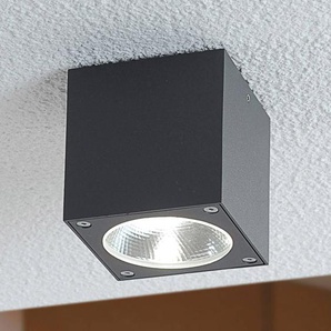 Lucande Würfelförmige LED Außendeckenleuchte Cordy 2386-COB