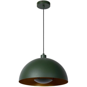 Lucide Hängeleuchte Siemon, Grün, Messing, Metall, rund,rund, 150 cm, RoHS, Reach, höhenverstellbar, Lampen & Leuchten, Innenbeleuchtung, Hängelampen,