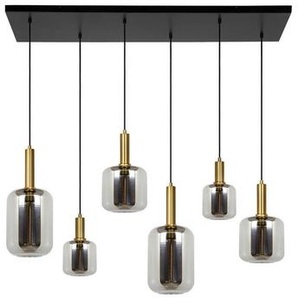 Lucide Hängeleuchte Joanet, Hellgrau, Glas, zylindrisch,zylindrisch, 41.5x218x132 cm, RoHS, Reach, höhenverstellbar, Lampen & Leuchten,