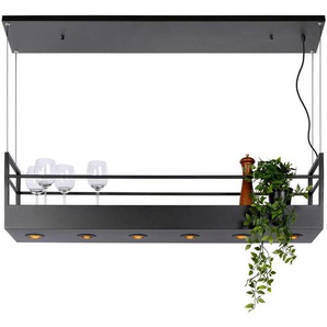 Lucide Hängeleuchte Miravelle, Schwarz, Metall, 22x160x110 cm, RoHS, Reach, höhenverstellbar, Lampen & Leuchten, Innenbeleuchtung, Hängelampen,