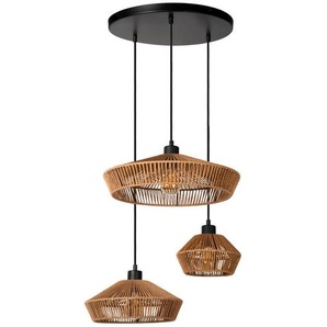 Lucide Pendelleuchte Yunkai, Papier, halbrund,halbrund, 60x145x60 cm, RoHS, Reach, Europäischer Sicherheitsstandard, höhenverstellbar, beliebig