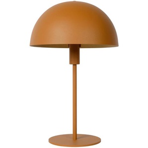 Lucide Tischleuchte Siemon, Messing, Currygelb, Metall, rund,rund, 40 cm, RoHS, Reach, Schnurschalter, Lampen & Leuchten, Innenbeleuchtung,