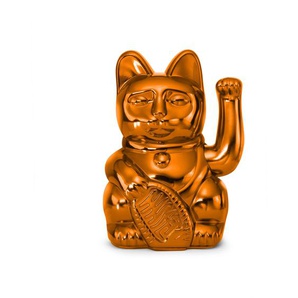 Lucky Cat Winkekatze Cosmic Edition Mars kupfer glänzend