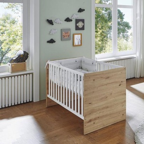 Lüttenhütt Babymöbel-Set Fenne, (Spar-Set, 2-St., Kinderbett, Wickelkommode), Made in Germany, hochwertige Qualität
