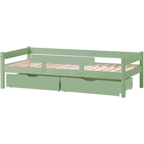 Lüttenhütt Jugendbett »ECO One«, Kinderbett mit Rausfallschutz, mit 2 Schubkästen