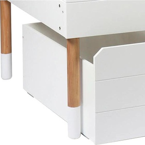 Schublade LÜTTENHÜTT Lizzi Schubladen Gr. B/H/T: 58 cm x 40 cm x 90 cm, Schublade 2-er Set, weiß Schubkästen passend zu Hochbett Lizzi