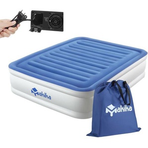 Luftmatratze / Luftbett Selbstaufblasend Doppelbett - Blau / Weiß - Makika