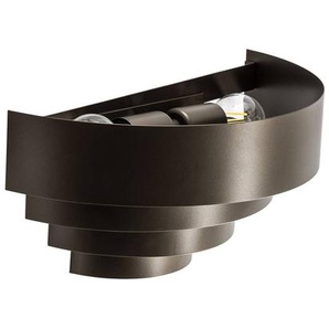 Luminex Wandleuchte Rings, titanfarben, Stahl, 2 x E27 3389