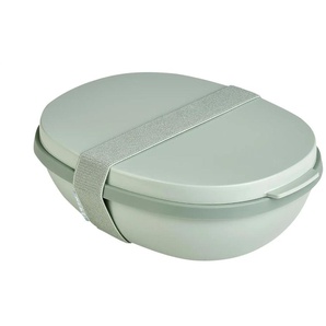 Lunchbox Duo To Go  Ellipse - grün - Kunststoff - 17,5 cm - 7,5 cm | Möbel Kraft