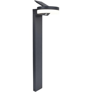 LUTEC LED Solarleuchte LED-Solar-Aussenswegel. mit BWM RUNDA, Bewegungsmelder, LED fest integriert, Neutralweiß, Schwenkbares Solarpanel