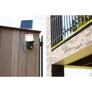 LUTEC LED Solarleuchte Solar-Aussenwandl. SUNSHINE, Bewegungsmelder, LED fest integriert, Kaltweiß, dreh- und schwenkbar