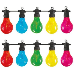 Luxform Lichterkette 24V-Lichterkette Maui - mit 10x farbigen LED, Überall aufhängbar, drinnen und draußen