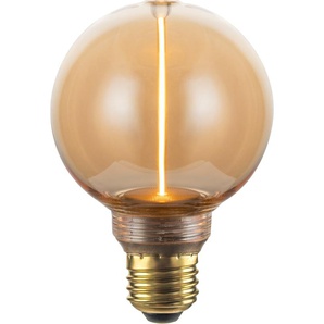 LUXULA LED-Filament-Lampe, Line Amber Globe, E27, 2W, 65lm, 1800K LX100175