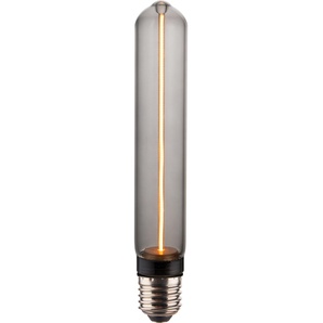 LUXULA LED-Filament-Lampe, Tube Line Smoke, E27, 2W, 40lm, 1800K LX100181