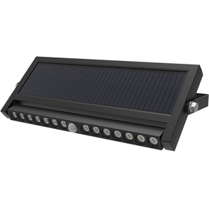 LUXULA Solar LED-Wandleuchte, 10 W, 1000 lm, PIR-Sensor, schwenkbar LXSO700101