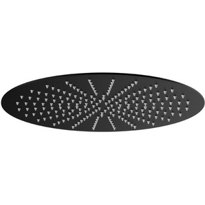 Luxus Edelstahl Regendusche Rund in 40 cm ultraflach in Schwarz Matt - Stilform