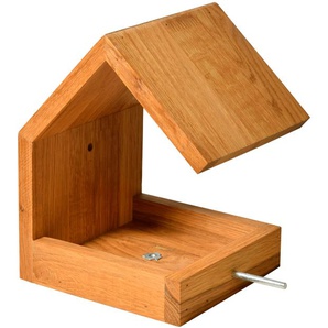 LUXUS-VOGELHAUS Vogelhaus Tierhäuser BxTxH: 16x19x22 cm Gr. B/H/T: 16 cm x 22 cm x 19 cm, braun (braun, holzfarben, beige) Futterhäuser -stationen Tierhäuser