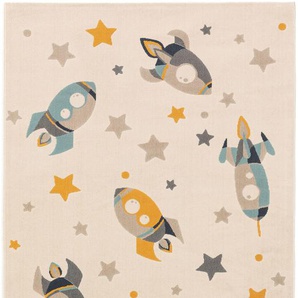 Lytte Kinderteppich Apollo Cream 140x200 cm - Kinderteppich mit Sternen