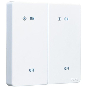 M-E CUVEO CT-W2-W Funk-Wandtaster 2-Kanal WEISS