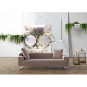 2,5-Sitzer MACHALKE groove Sofas Gr. B/H/T: 224 cm x 67 cm x 91 cm, Chenille ELOY, rosa (rosé eloy) 2-Sitzer Sofas