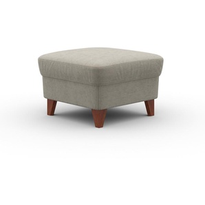 Hocker MACHALKE amadeo Gr. B/H/T: 65 cm x 83 cm x 99 cm, Chenille ELOY, grau (hellgrau eloy) Polsterhocker Sitzhocker Hocker mit wengefarbenen Beinen