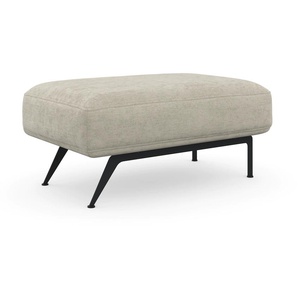 Hocker MACHALKE mariella Gr. H/T: 45 cm x 90 cm, Chenille ELOY, grau (hellgrau eloy) Sitzhocker