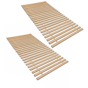 MaDeRa XXL - Rollrost mit 23 extra stabilen Leisten aus massivem Buchenholz, Set (2 x 70x200 cm)