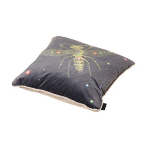 Madison Kuschelkissen Dessin Velvet insect grey 45x45 cm 100%Polyester/50% Baumwolle, 45% Polyester 5% sonstige Fasern