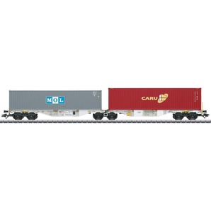 Märklin Güterwagen Doppel-Containertragwagen Bauart Sggrss 80 - 47811, Spur H0, Made in Europe