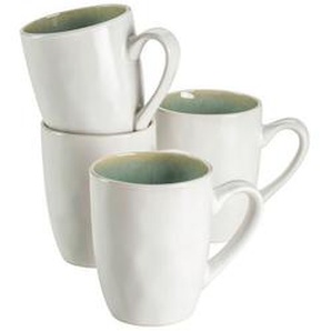 Mäser Kaffeebecherset Frozen, Grün, Keramik, 4-teilig, 340 ml, 8.5x10.5x8.5 cm, Kaffee & Tee, Tassen, Kaffeetassen-Sets