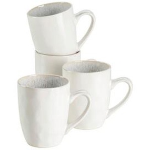 Mäser Kaffeebecherset Frozen, Weiß, Keramik, 4-teilig, 8.5x10.5x8.5 cm, Kaffee & Tee, Tassen, Kaffeetassen-Sets