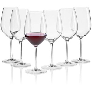 Mäser Rotweinglas, Transparent, Glas, 6-teilig, 550 ml, 36.5x27x27 cm, Essen & Trinken, Gläser, Weingläser, Rotweingläser