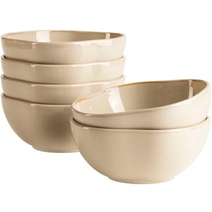 MÄSER Schüssel Cordelia, Schüssel Set, aus Steinzeug, Ø 16 cm, Steinzeug, (6-tlg)