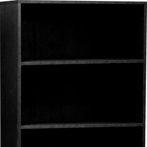 Aktenregal MÄUSBACHER Big System Office Regale Gr. B/H/T: 81 cm x 215 cm x 36 cm, 6 St., schwarz (schwarzstahl) Aktenregale Breite 81 cm