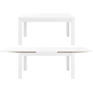 Esstisch MÄUSBACHER Monti Tische Gr. B/H/T: 140 cm x 78 cm x 90 cm, Auszugsplatte, weiß (weiß matt) Ausziehbarer Esstisch Ausziehbare Esstische Tisch in 3 Größen, ausziehbar um je 100 cm