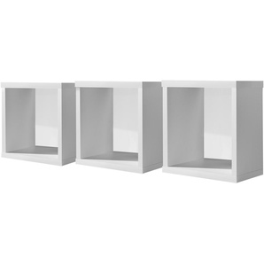 Mäusbacher Hängeregal 3er-Set Holzwerkstoff 29x29x20 cm