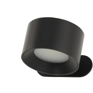 Magnet-Akku-Leuchte - schwarz - Materialmix - 8 cm - 4,5 cm - cm 9,5 | Möbel Kraft