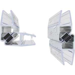Magnetdichtung Duschdichtung für Glastüren Duschkabine 90 Grad & 180 Grad (1 Paar) für Glasstärke 5 mm 6 mm Länge 185 cm - Witen&nock