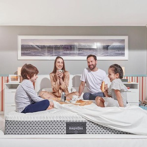 Visco-Matratze MAGNIFLEX Dolce Vita Comfort Dual 10 Matratzen Gr. flexibel (0 kg - 150 kg), B/H/L: 90 cm x 25 cm x 200 cm, Polyester Bezug, Material oben: Kunstfaser-Viskose, Material unten: Kunstfaser-Viskose, 1 St., weiß Visco Matratzen Matratze Premium