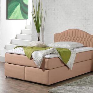 Boxspringbett MAINTAL Komplettbetten Gr. Liegefläche B/L: 140 cm x 200 cm, H2, 5-Zonen-Tonnentaschen-Federkernmatratze, braun (cappuccino) Bett Boxspringbett Boxspringbetten ohne Bettkasten Komplettbetten in diversen Ausführungen